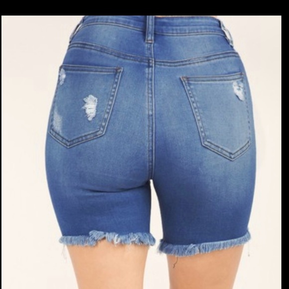 American bazi distressed Bermuda shorts - Picture 3 of 16